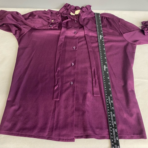 Purple Ruffle Blouse - Picture 10 of 16